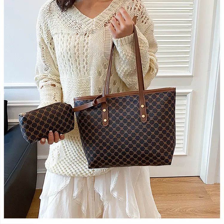 Korean Plaid Shoulder Bag 2025 New High-End Leather Tote — feature 13