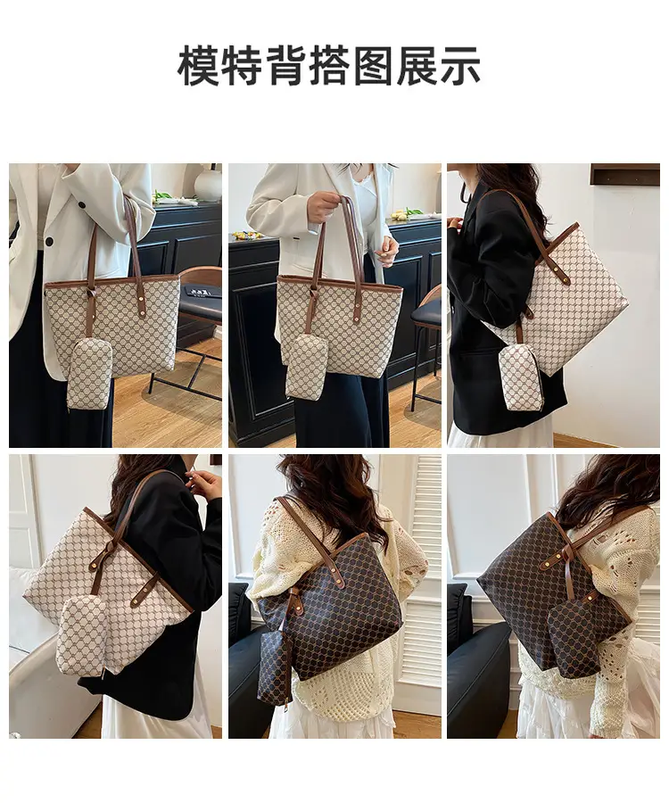 Korean Plaid Shoulder Bag 2025 New High-End Leather Tote — feature 9