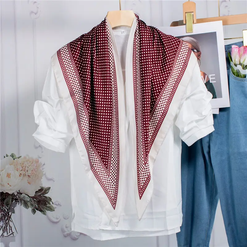 Korean Houndstooth Scarf Belt Women's Layered Silk Decorative Waist - Image 5