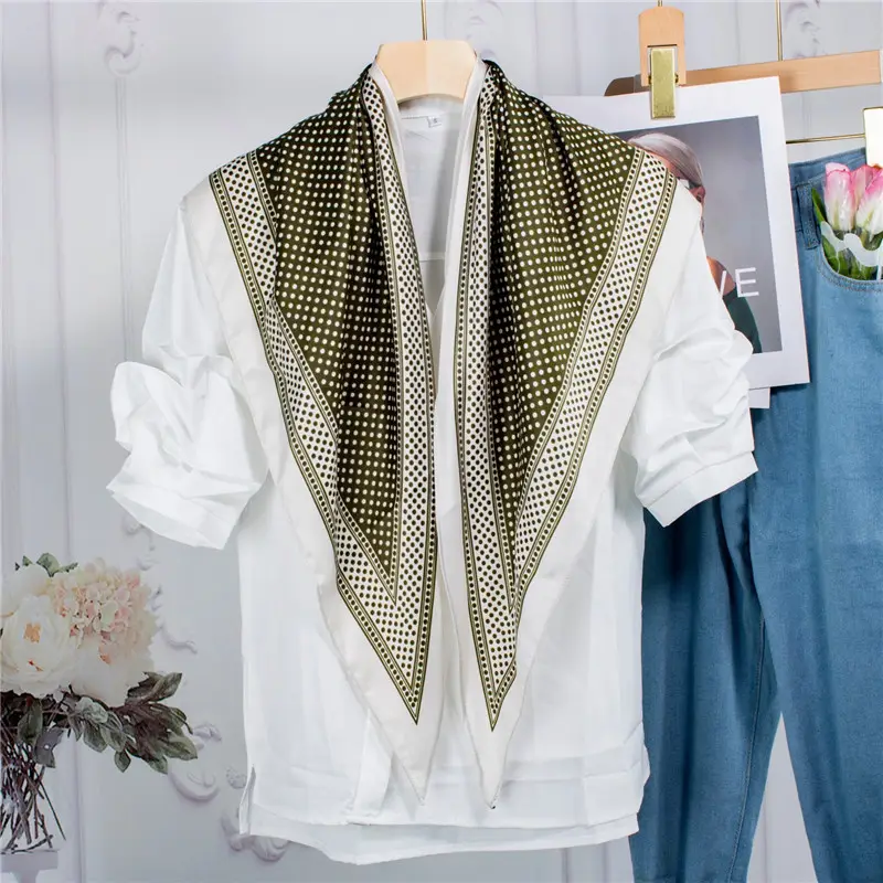 Korean Houndstooth Scarf Belt Women's Layered Silk Decorative Waist - Image 2