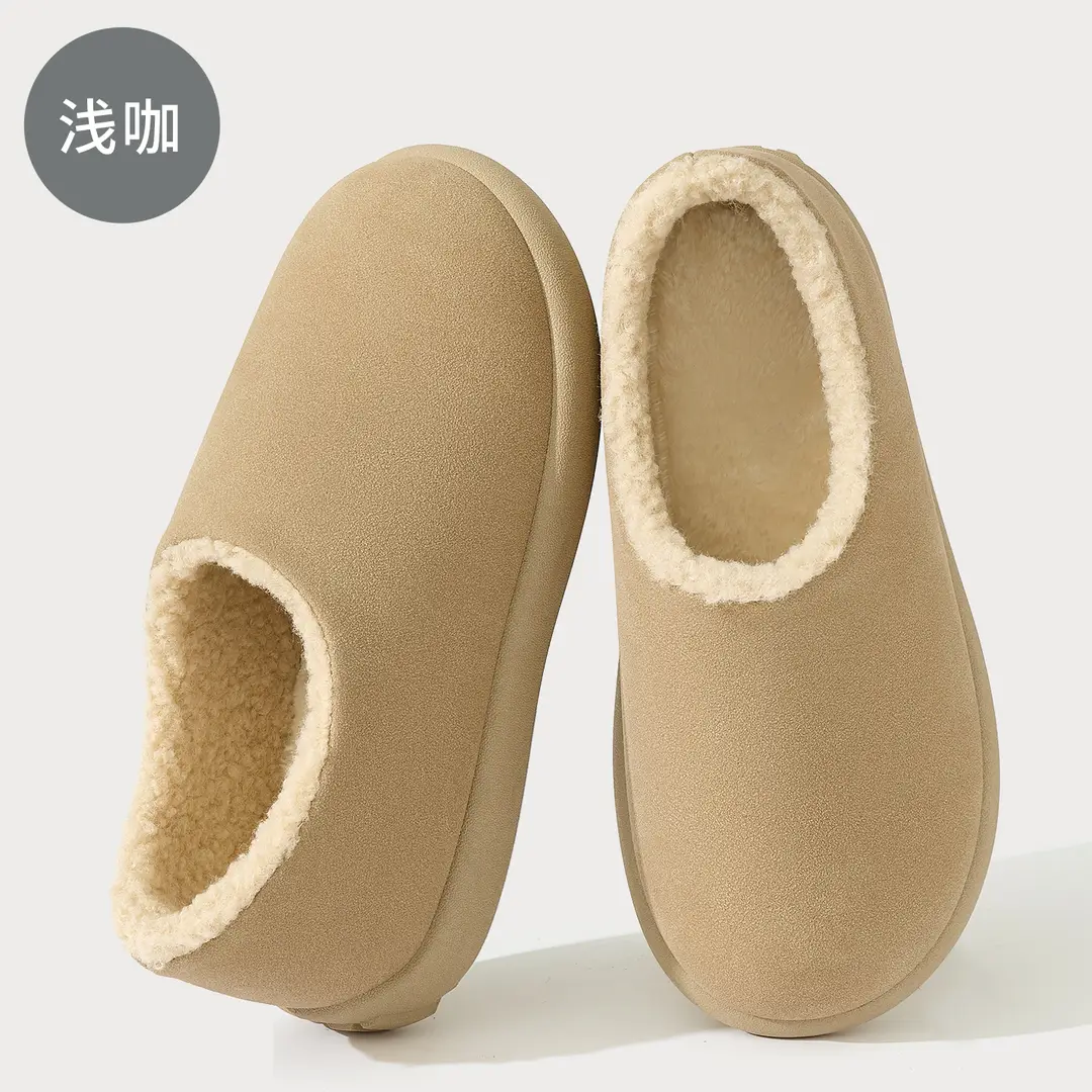 2025 New Autumn and Winter Home Indoor Non-Slip Warm Floor Cotton Slippers Plush Slippers for Women Windproof and Warm for Women - Image 6