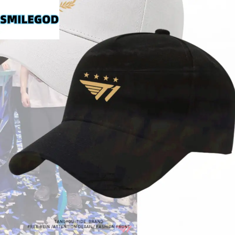 T1 Team Baseball Cap with Gold Four-Star Embroidery - Image 13