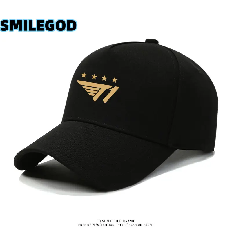 T1 Team Baseball Cap with Gold Four-Star Embroidery - Image 2