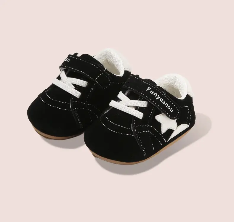 Baby Sneakers Soft Sole Black 0-12M — feature 24