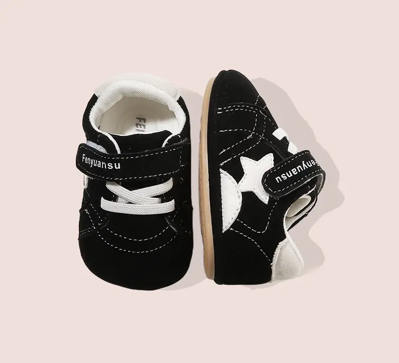 Baby Sneakers Soft Sole Black 0-12M — feature 25