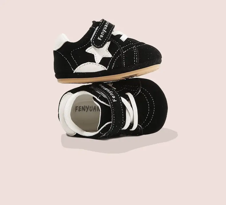 Baby Sneakers Soft Sole Black 0-12M — feature 26