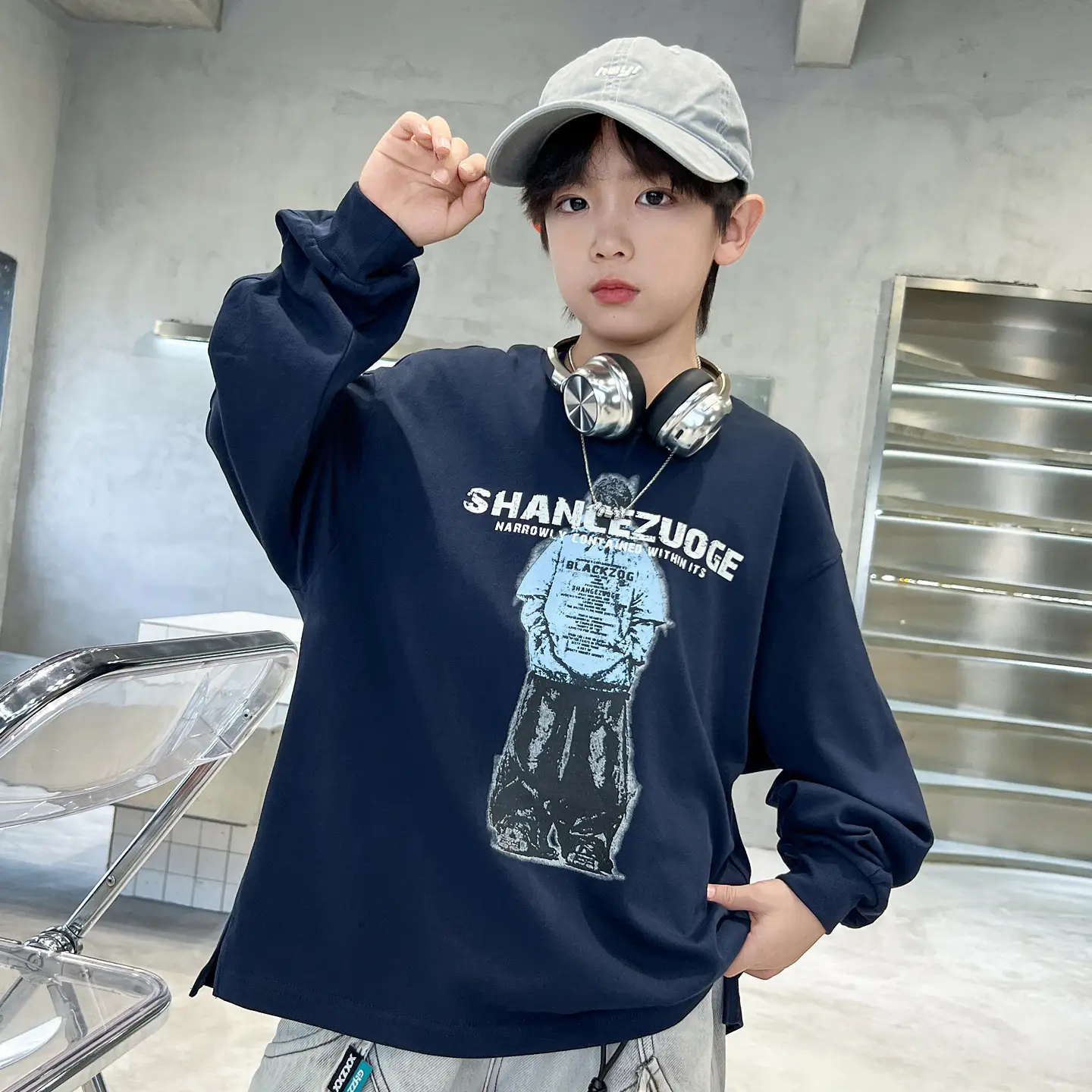 Men Loose Fit Long Sleeve T-Shirt 2026 Cool Style - Image 6