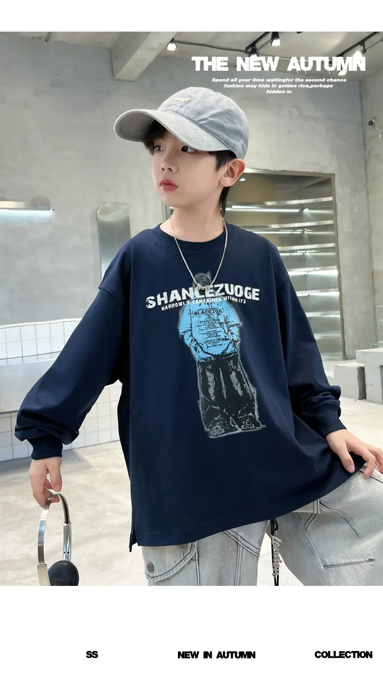 Men Loose Fit Long Sleeve T-Shirt 2026 Cool Style — feature 14