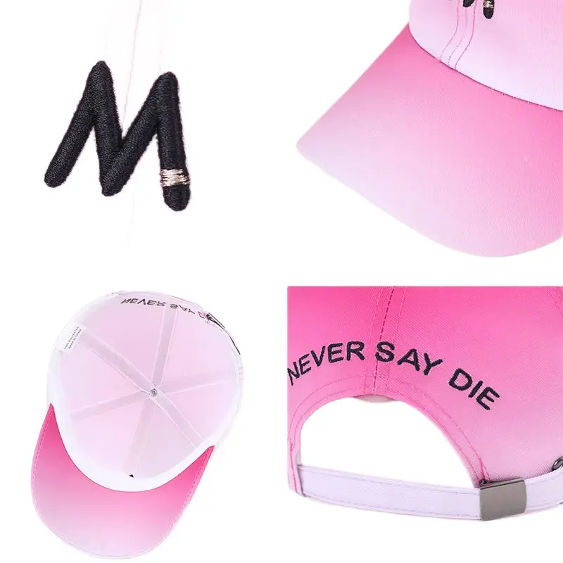 Pink 3D Letter Cap for Women Spring Summer Sunshade - Image 11