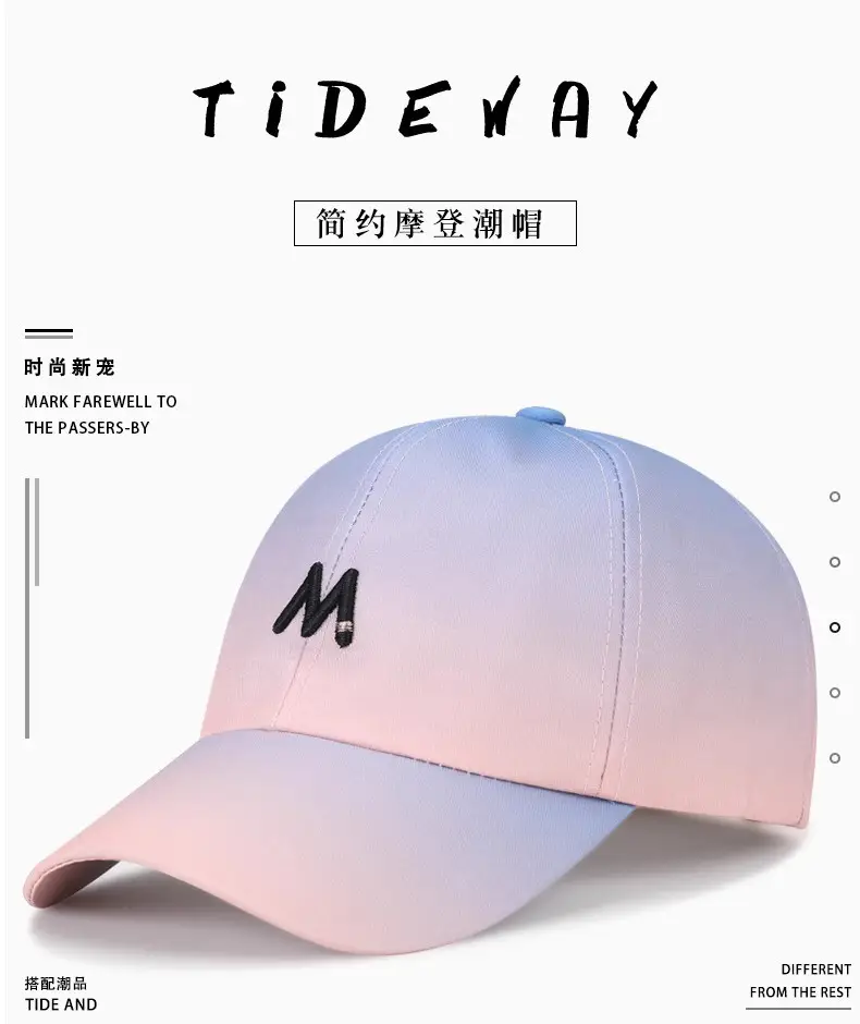Pink 3D Letter Cap for Women Spring Summer Sunshade — feature 1