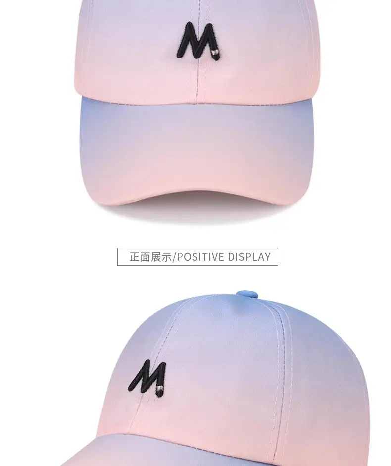 Pink 3D Letter Cap for Women Spring Summer Sunshade — feature 22