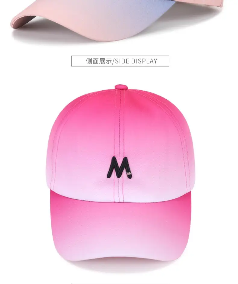 Pink 3D Letter Cap for Women Spring Summer Sunshade — feature 23
