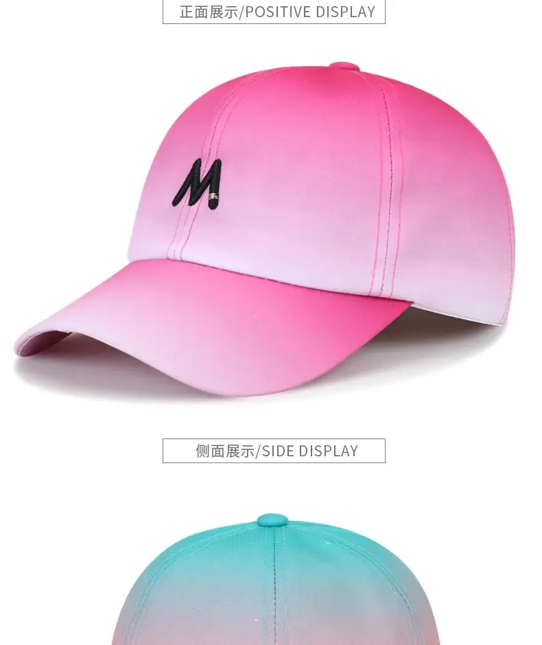 Pink 3D Letter Cap for Women Spring Summer Sunshade — feature 9