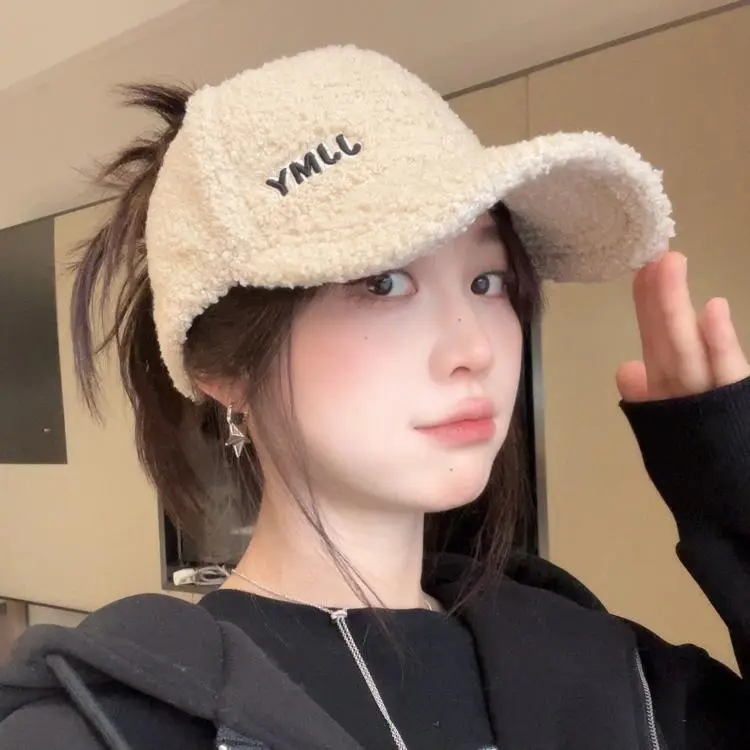 Women's 2025 Duckbill Cap with Detachable Plush Earmuffs