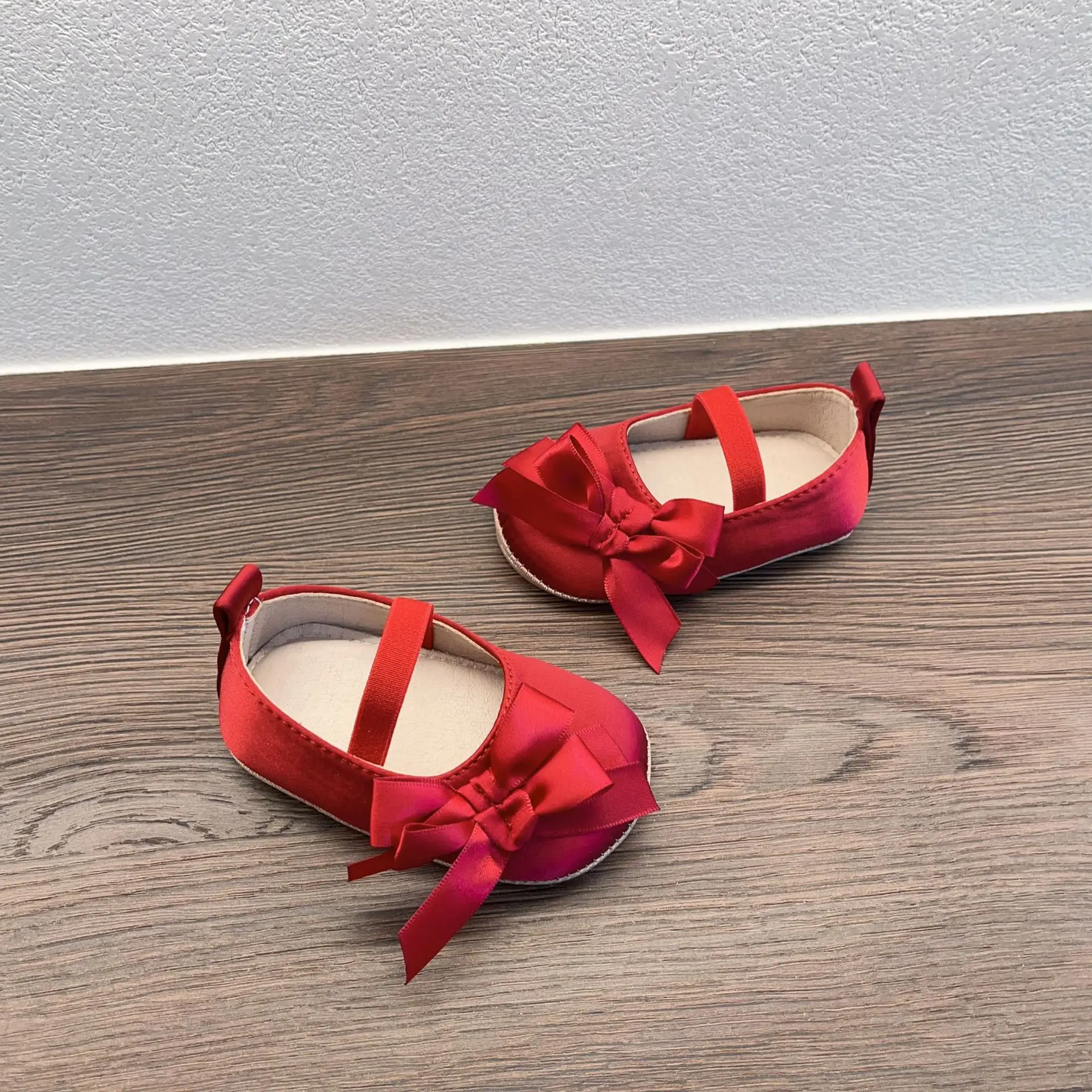 Red Bow Toddler Shoes for Girls, Soft Bottom, Festive Wedding — feature 5