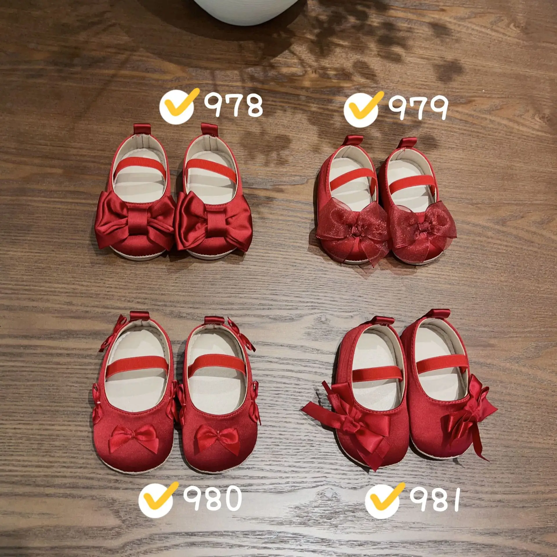 Wedding Red Bow Baby Shoes 0-2Yrs Anti-Fall — feature 14