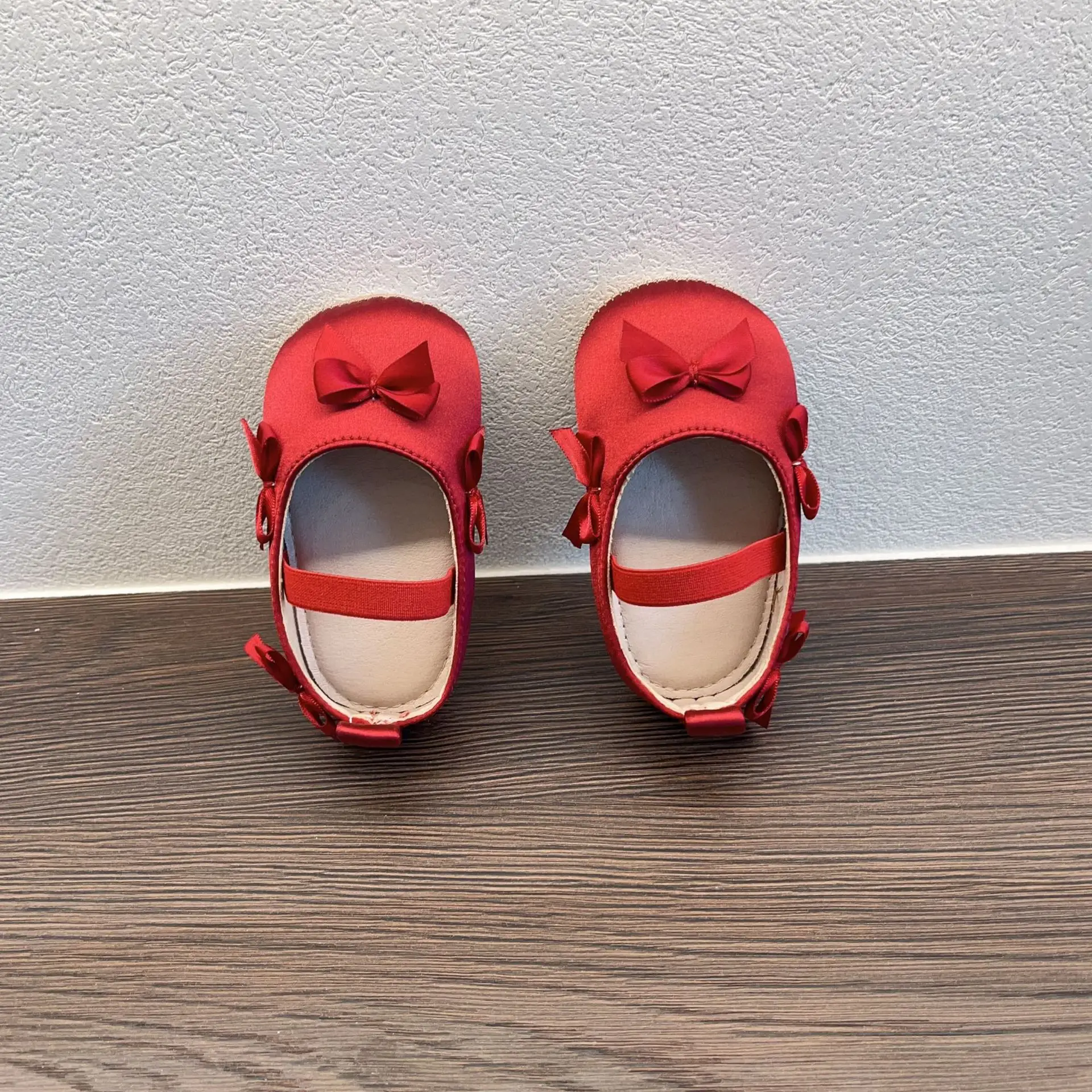 Wedding Red Bow Baby Shoes 0-2Yrs Anti-Fall — feature 5