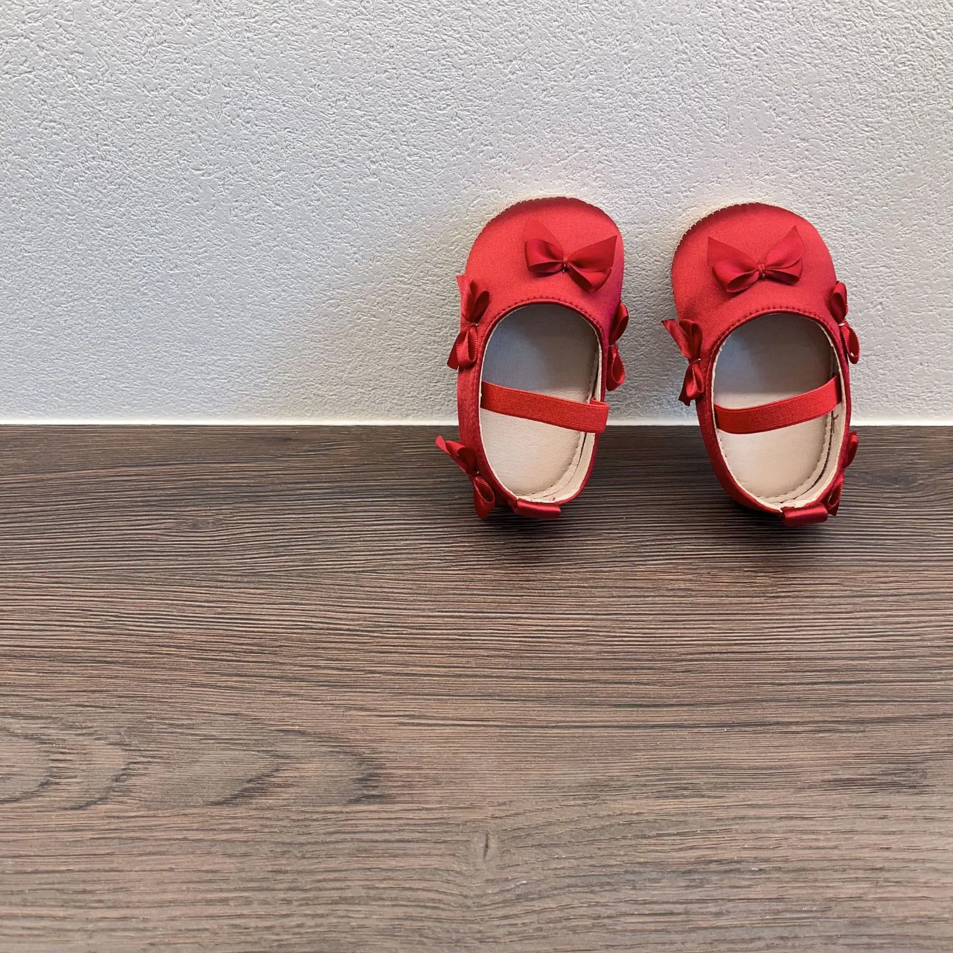 Wedding Red Bow Baby Shoes 0-2Yrs Anti-Fall — feature 8