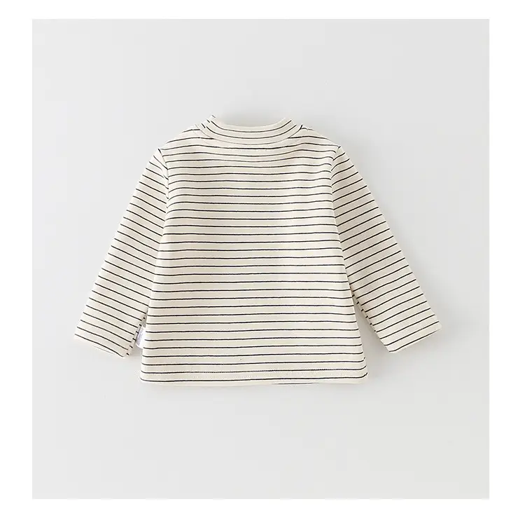 Baby Fleece Striped Long Sleeve T-Shirt for Boys — feature 15