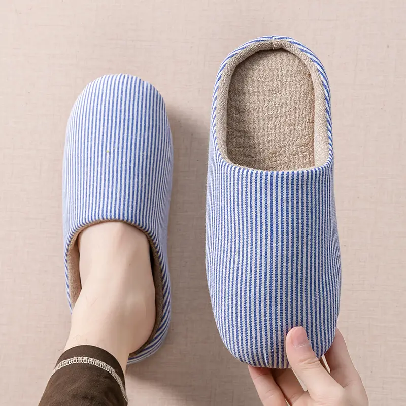 Women Winter Warm Cotton Slippers Red Heart Design