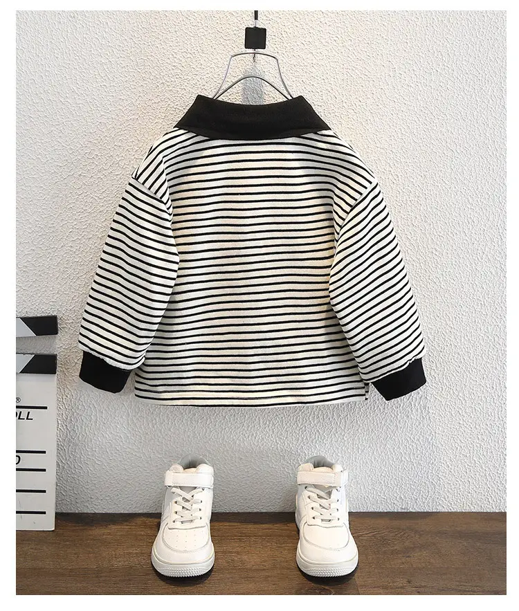 Boys Striped Polo Shirt 2026 New — feature 10