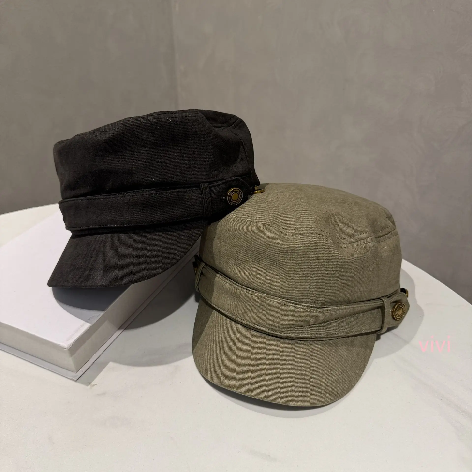 Women American Retro Duckbill Hat Brown 2025 - Image 4