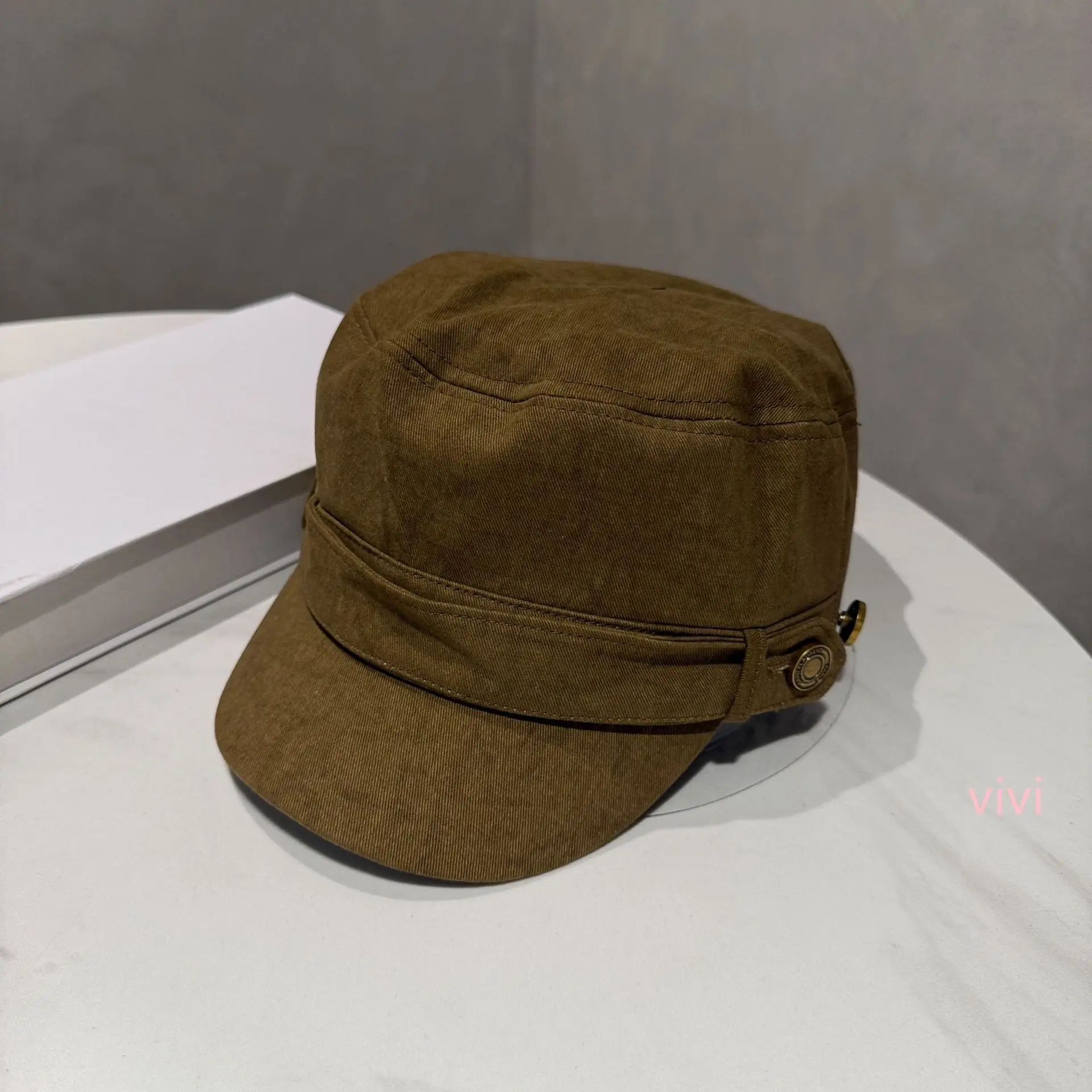 Women American Retro Duckbill Hat Brown 2025 - Image 3