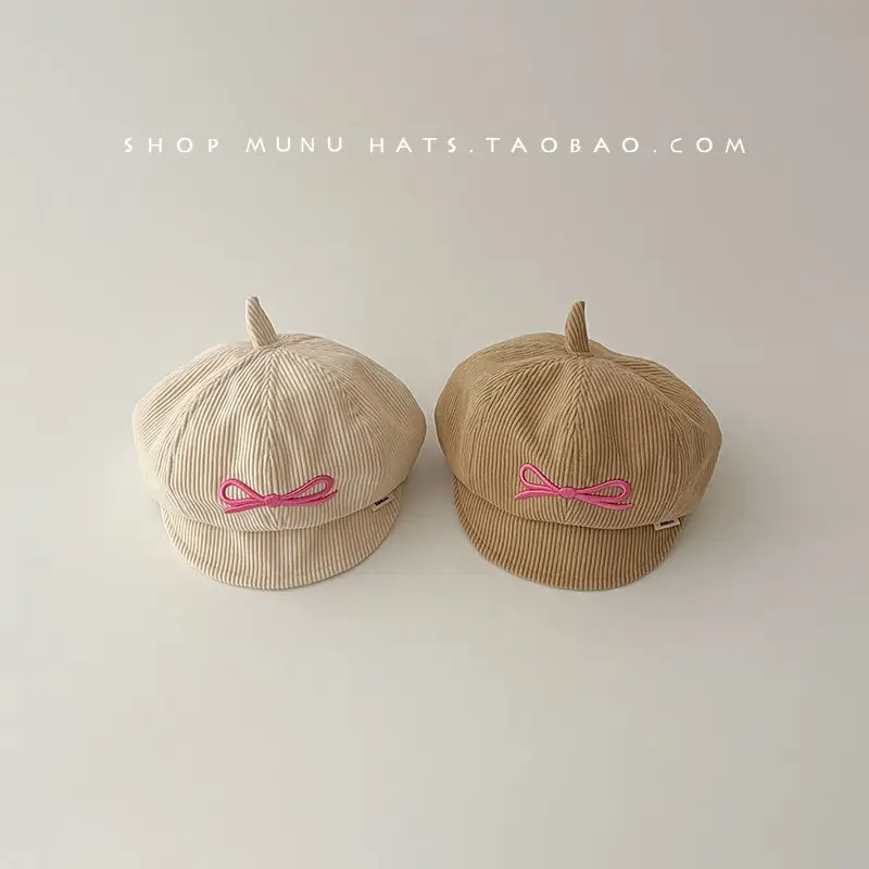 Red Korean Style Peaked Hat for Girls — feature 11