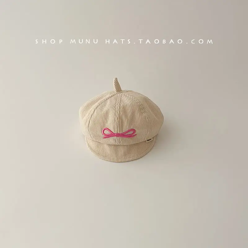 Red Korean Style Peaked Hat for Girls — feature 13