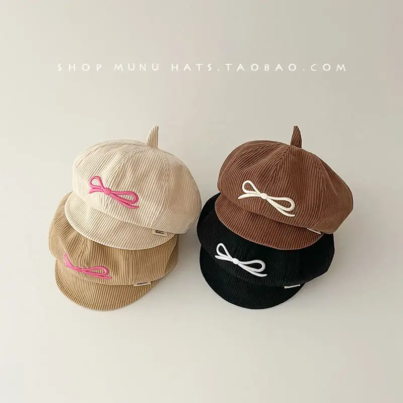 Red Korean Style Peaked Hat for Girls — feature 7