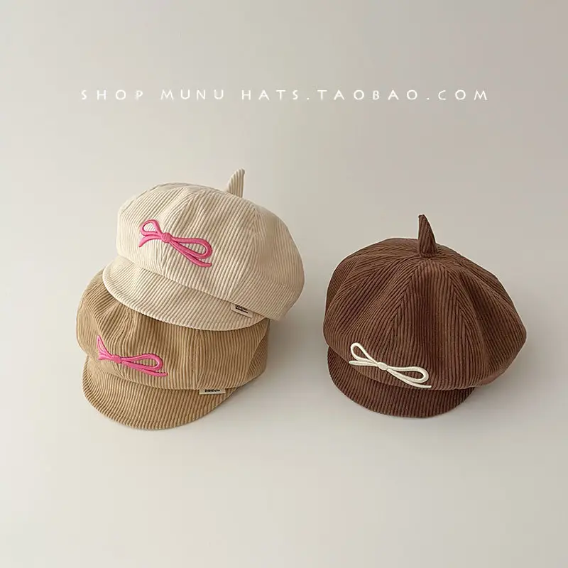 Red Korean Style Peaked Hat for Girls — feature 8