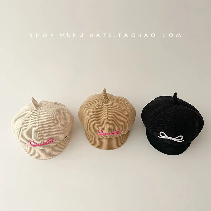 Red Korean Style Peaked Hat for Girls — feature 9