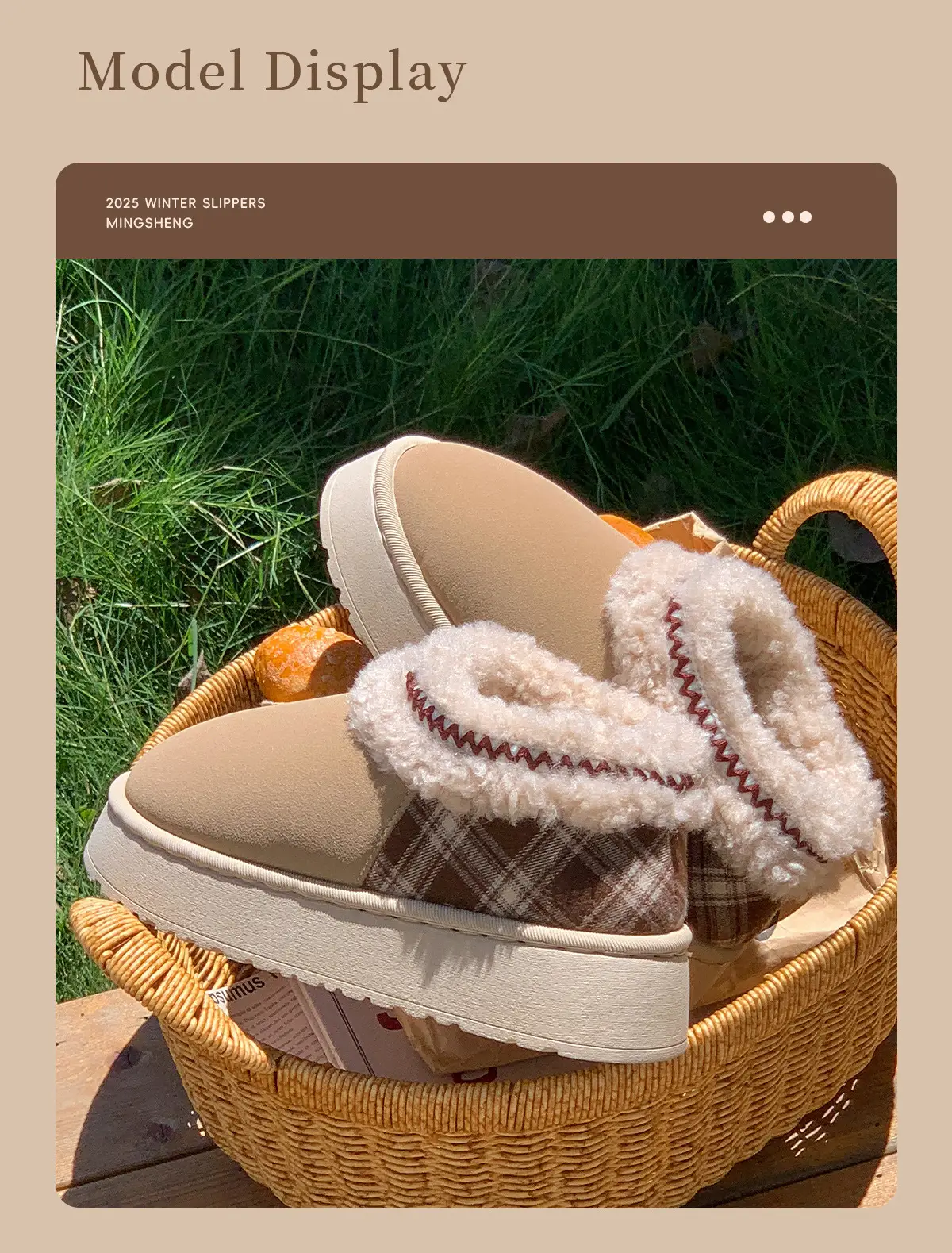 Women Wool Lined High-Top Snow Shoes Autumn Winter — feature 4