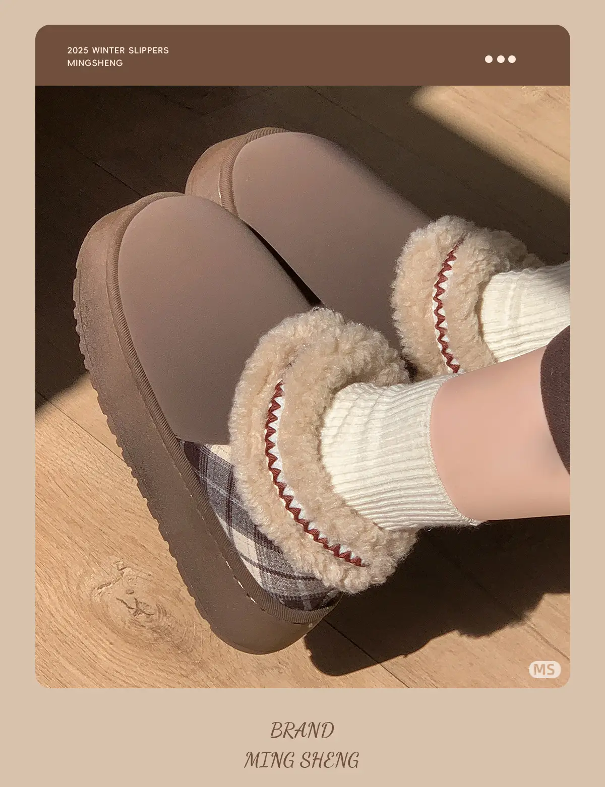 Women Wool Lined High-Top Snow Shoes Autumn Winter — feature 8