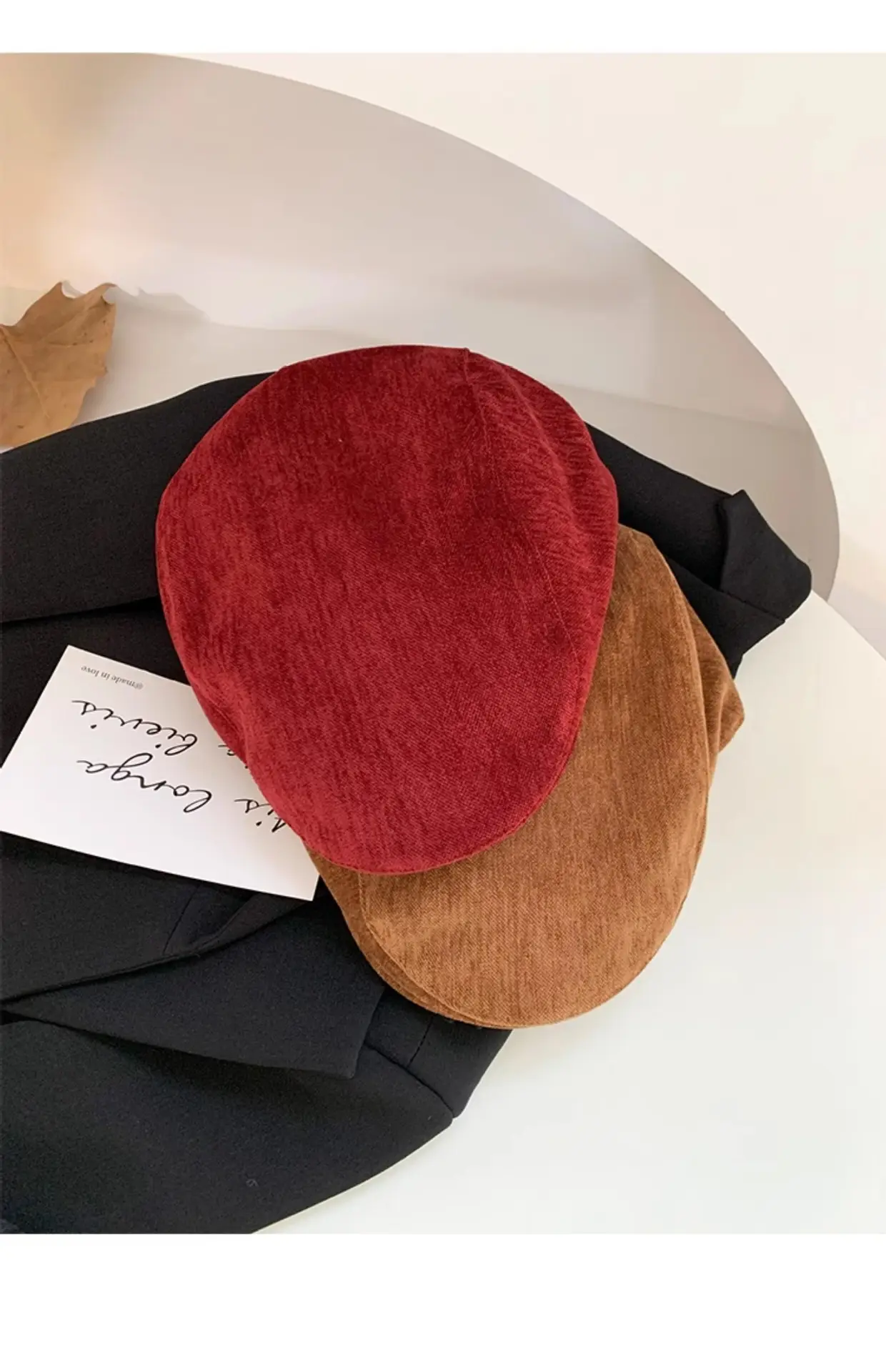 Women's Warm Faux Fur Beret Cap for Winter — feature 10