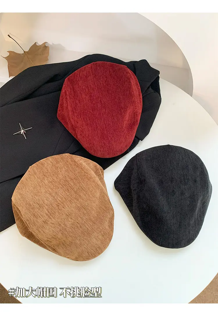 Women's Warm Faux Fur Beret Cap for Winter — feature 8