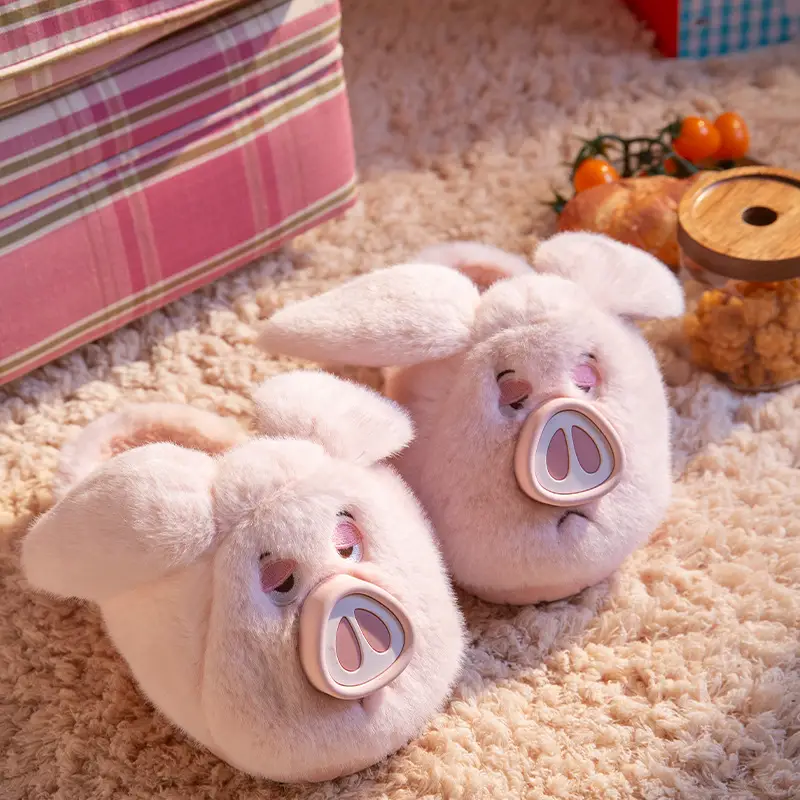 Piggy Piggy Slippers Women Winter 2025 Non-Slip Warm - Image 2