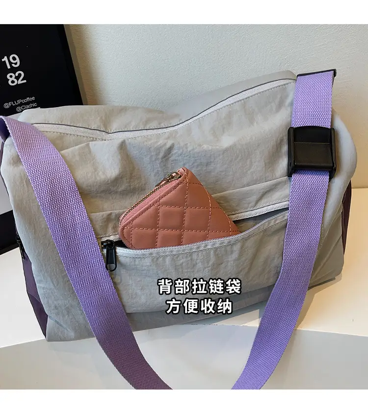 Women's Pink Zip Crossbody Bag with Zip Closure — feature 17