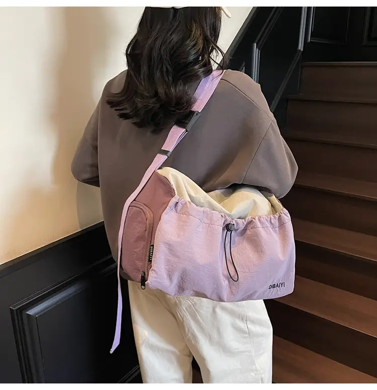 Women's Pink Zip Crossbody Bag with Zip Closure — feature 21