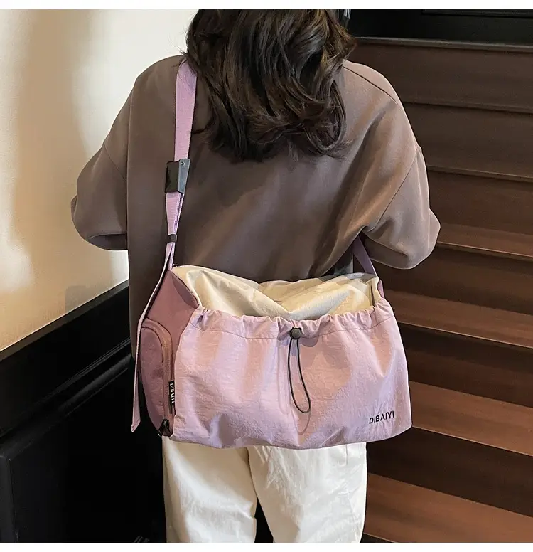 Women's Pink Zip Crossbody Bag with Zip Closure — feature 23