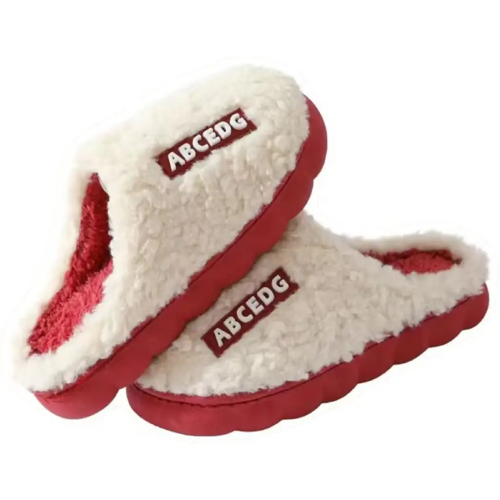 Cotton Slippers, Thickened and Fleece-Lined, Non-Slip, Suitable for Home Use, Unisex, Couple Style, Thick-Soled, Winter Indoor - Image 7