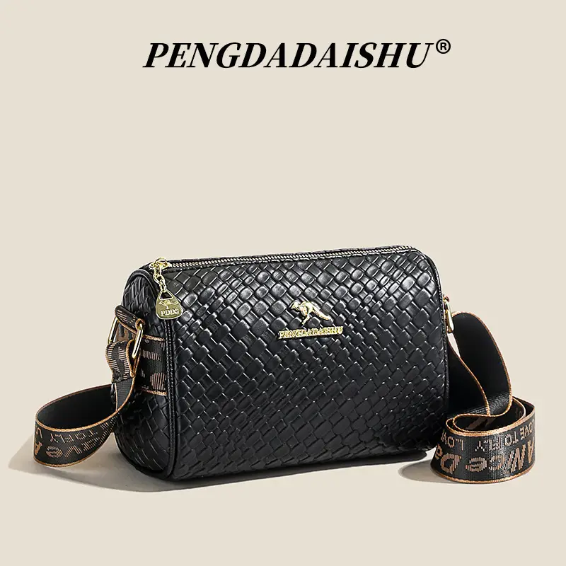 Black Embroidered Crossbody Bag for Women 2025 - Image 3