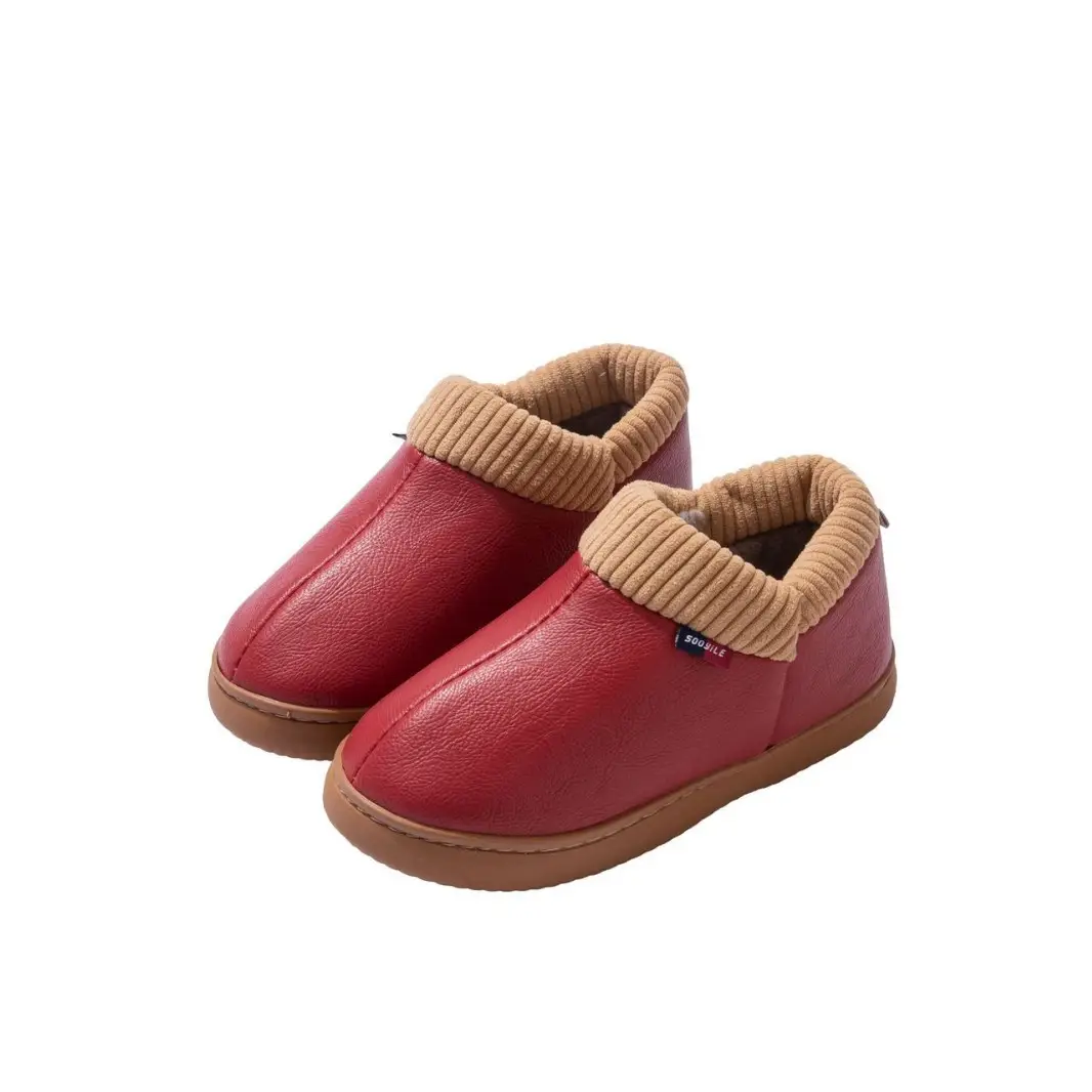 Women's Cotton Slippers 2025 New Autumn and Winter Thick Warm Plush Thickened Non-Slip Soft Cotton Slippers - Image 9
