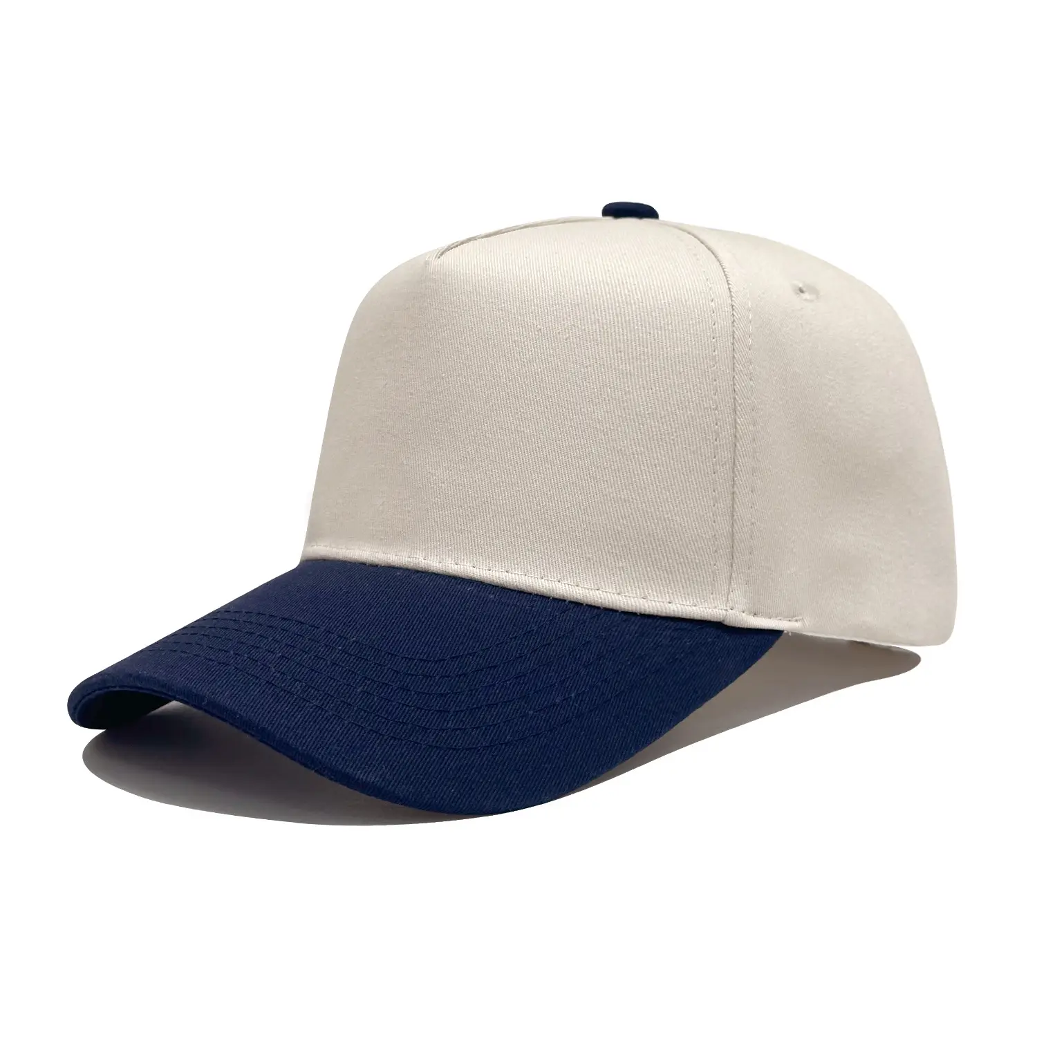 Pink & Beige Peaked Baseball Cap for Men Women - Image 6