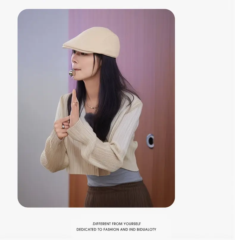British Style Duckbill Cap for Women New Summer Sun Protection — feature 11