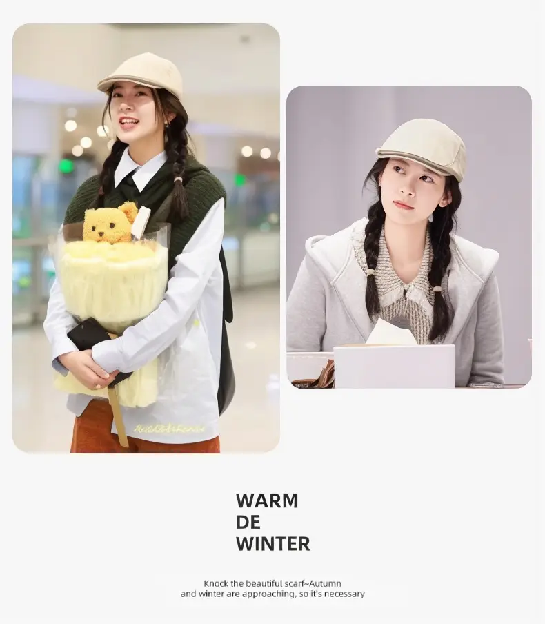 British Style Duckbill Cap for Women New Summer Sun Protection — feature 2