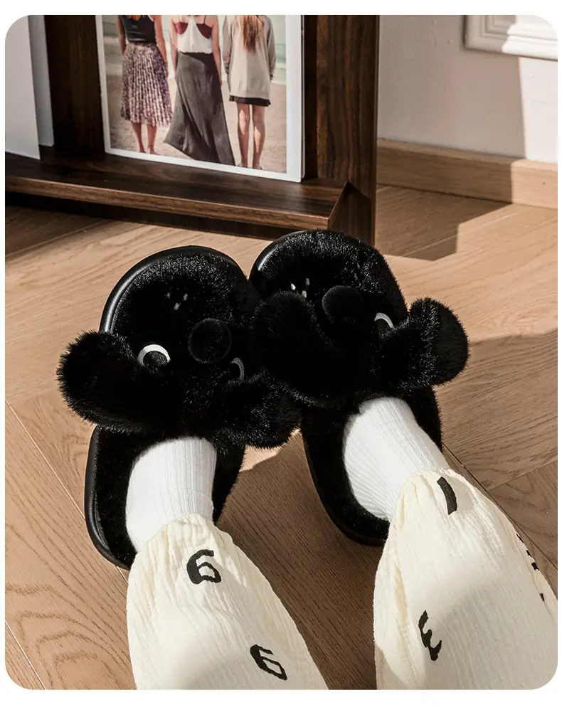 Warm Cotton Slippers for Women Indoor Home Confinement Shoes Non-Slip Household 2025 New Autumn and Winter Plush Cotton Slippers for Women — feature 14