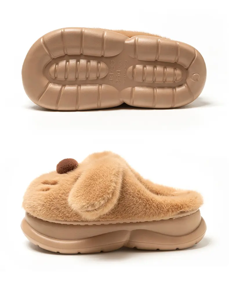 Warm Cotton Slippers for Women Indoor Home Confinement Shoes Non-Slip Household 2025 New Autumn and Winter Plush Cotton Slippers for Women — feature 16