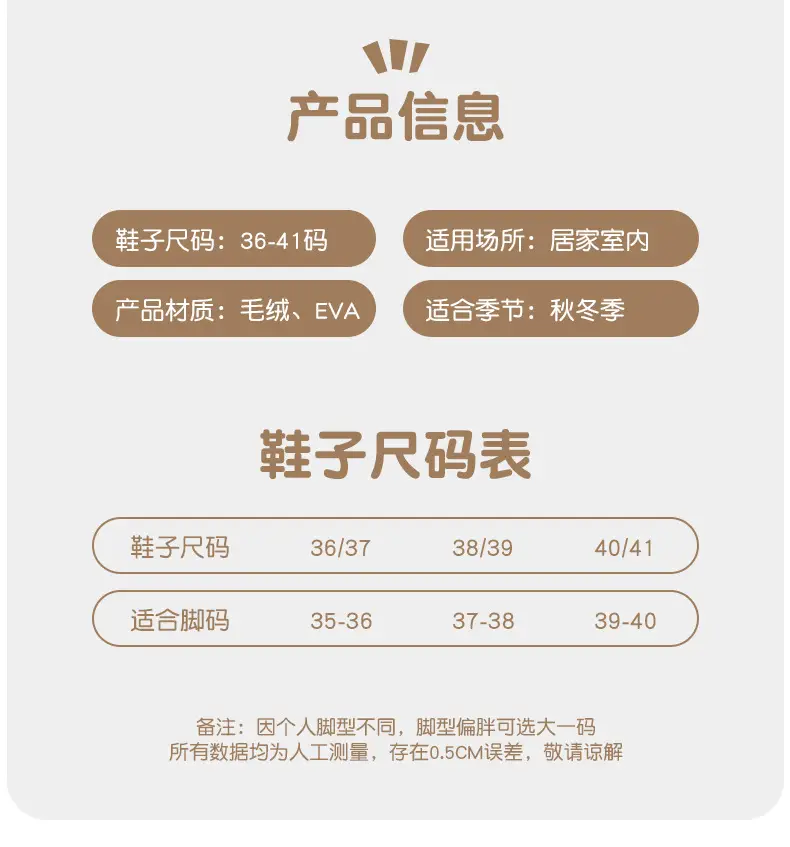 Warm Cotton Slippers for Women Indoor Home Confinement Shoes Non-Slip Household 2025 New Autumn and Winter Plush Cotton Slippers for Women — feature 3