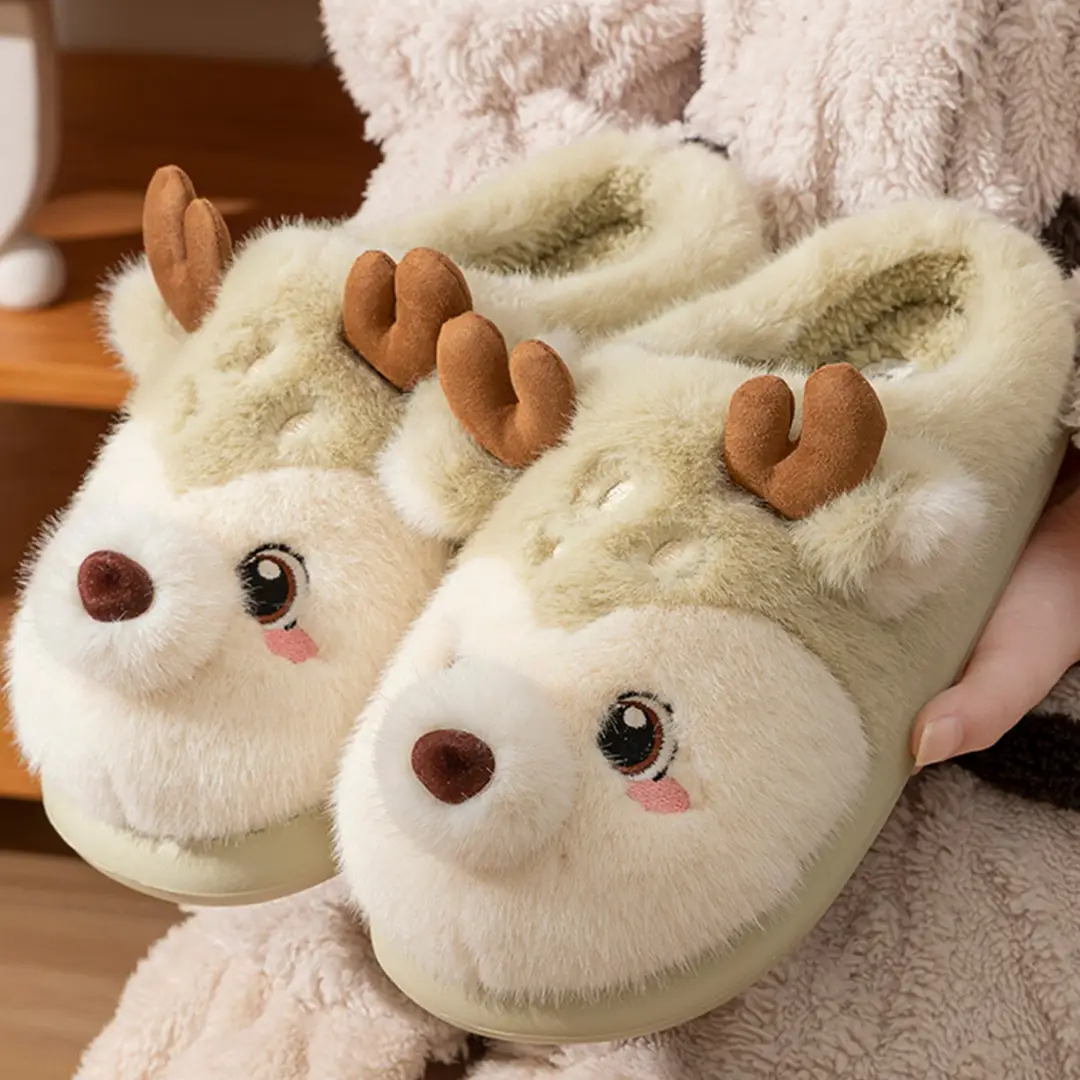 2025 New Indoor Home Warm Non-Slip Thick-Soled Cotton Slippers for Women Winter Stepping on Shit Cotton Slippers for Women Autumn and Winter - Image 14
